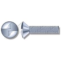 2500pcs 1/4-20 X 3/4 Security Machine Screws Oval Head One-Way Slotted Steel Zinc Plated Clear in USA by Aspen Fasteners, AFTPR-161130-D5