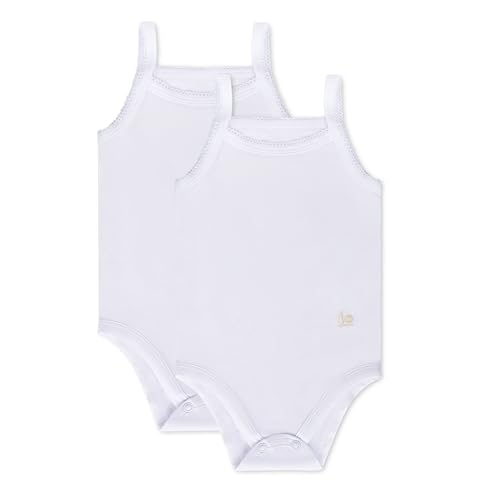 Feathers Tank Top Bodysuits for Baby Girl (2 Pack) Super Soft One-Piece Toddler Bodysuit