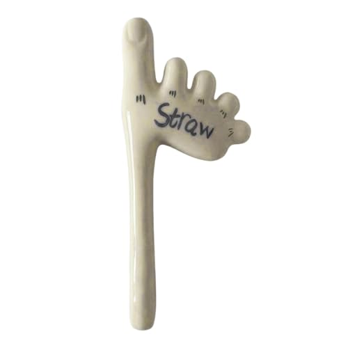 Cannuccia A Forma Di Del Piede - Ceramica 6.69 Inches, Paglia Riutilizzabile Originale, Straw Divertente Fatto A Mano | Gadget N