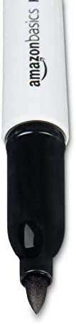 Amazon Basics Permanent Markers, Black, 24-Pack