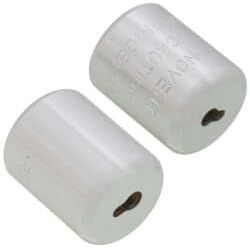 R410 1/4" Locking Refrigerant Caps, Silver (2 Pack)