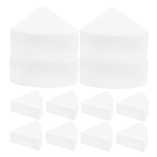 Healeved 12 Pack Triangle Puff Makeup Pads Soft Comfortable Beauty for Foundation Pressed Powder Alternative to Makeup Sponges Easy to Cle