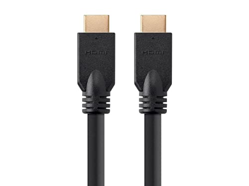 Cable HDMI 4K 60Hz Monoprice de 15 pies negro paquete de 3 para TV UHD