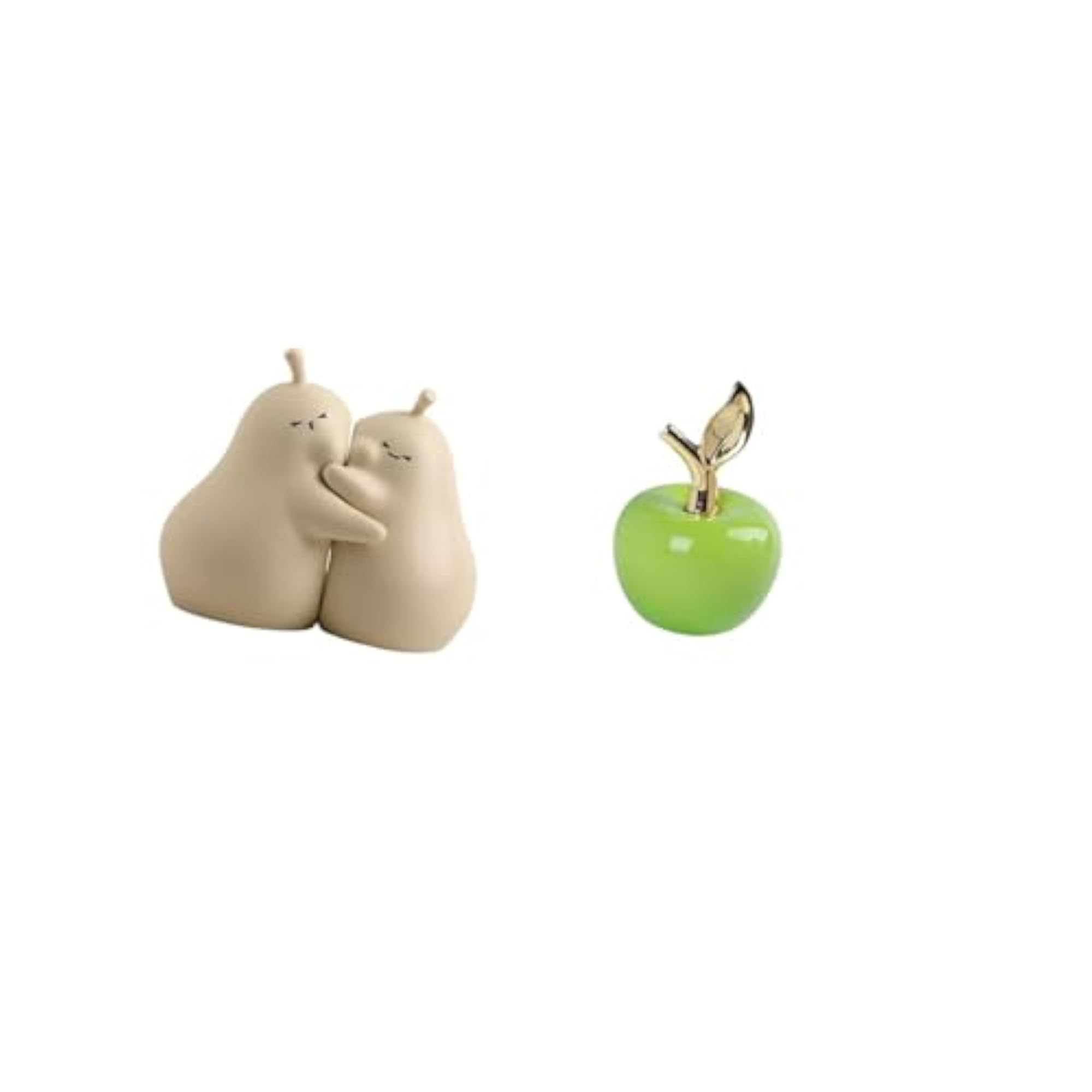 Hugging Pear Book Stand Ceramic Bookend, Fine Workmanship