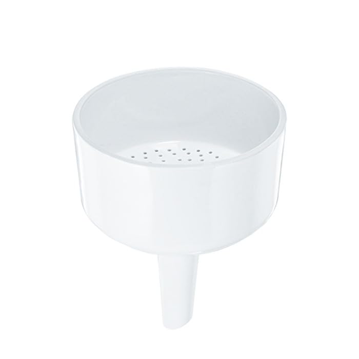 PUSHPA Lab Tested Porcelain Buchner Funnel - 100mm Top Diameter, Long Stem for Precision Pack of 1