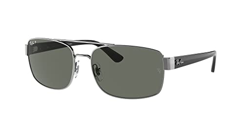 Ray-Ban RB3687 Sunglasses Bundle: RB 3687 004/58 Gunmetal Green Polar and Universal Anti-slip Silicone Leash