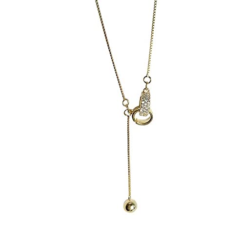 Bling Queen Womens Interlocking Rings Y Pendant Necklace With Chain, Interlocking Circles Necklaces For Women, Trendy Pendant For Girlfriend, Y Interlocking Pendant For Girls, Women Necklace(Gold) (B09M6LNPQX) Amazon Price History, Amazon Price Tracker