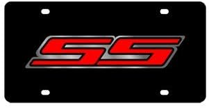 Chevrolet Eurosport Daytona- Compatible SS (Red) on Carbon Steel License Plate