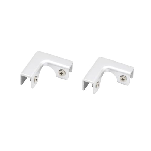 2Pcs Glass Clamp Square Glass Frame 90 Degree Corner L Shape Glass Connector Clip Holder for 4-8mm Glass Thickness Rimless Aquarium Shower Door Cube Glass Panel Fixing