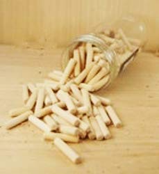 Woodline 1/4" Fluted Wooden Dowel Pins 300pc