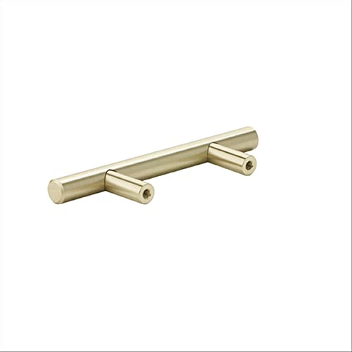 Image of Amerock 10 Pack 2-1 /2 inch Bar Pulls Golden Champagne Drawer Pull | 2-1 /2 inch (64mm) Center-to-Center Mounting Distance and 4-7 /8 inches Overall Length, Durable Carbon Steel Cabinet Hardware
