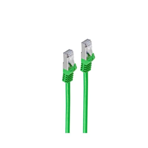 Shiverpeaks Netzwerkkabel Patchkabel Ethernet LAN Kabel CAT 7 S/FTP PIMF Halogenfrei RJ45 GrĂĽn 2m