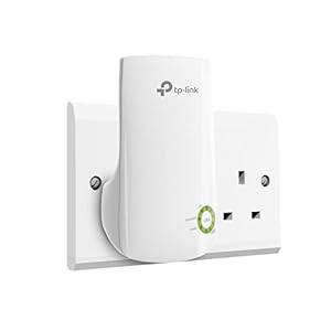 TP-Link N300 Universal Wi-Fi Range Extender, Broadband/Wi-Fi Extender, Wi-Fi Booster, Plug and Play, WPS, UK Plug (TL…