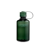 Nalgene 16 oz Narrow Mouth Water Bottle | Slim Cup Holder Size, BPA-Free, Durable & Leak Proof, Lightweight Travel Bottle, Jade