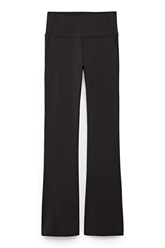 C&A Damen Leggings Hosen Flare Unifarben schwarz XL