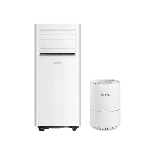 Daitsu - Aire Acondicionado Portátil Alisios APD 07FX | 3 en 1: Frío, Deshumidificador y Ventilador | Silencioso y Compacto | Mando a Distancia | (APD-07FX + Purificador)