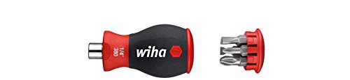 WIHA 33764 - Destornillador con cargador magnético 3801-04 Stubby 1/4'' Ref. 380104