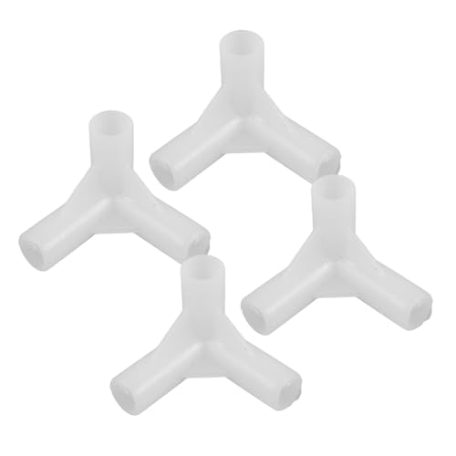 4 Stück Halterung für Moskitonetze Baldachinarmaturen Pavillon-Ersatzstecker Tipi-Zelt-Oberteilverschluss Kinderwagen-Stubenwagenbezug Kuppelzelt-Kupplung Sitznetz Mücke Abs Weiß