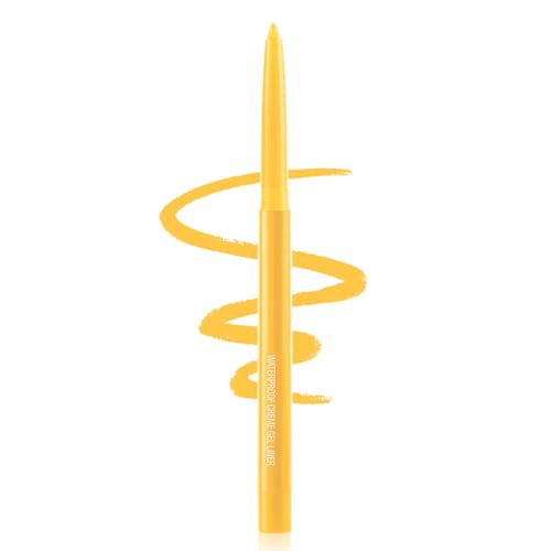 Coloured Eyeliner Eyeliner Pencils, Long-Lasting Eye Liners Waterproof Eye Liner Pencils for Makeup Tool, Eyeliners (Yellow)
