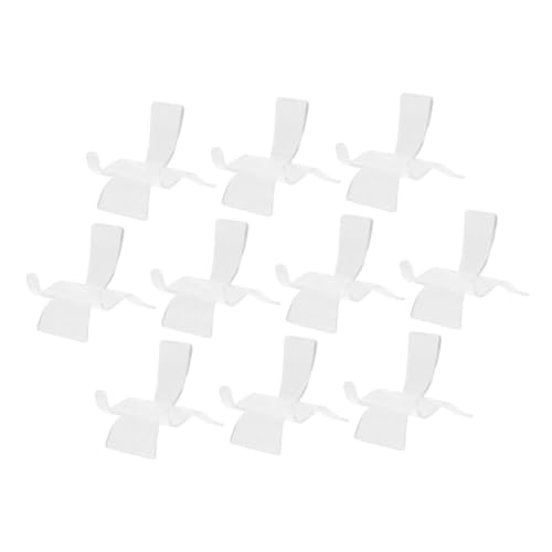 Happyyami Display Stands for Craft Shows White Acrylic Display Rack Crystal Organizer Stand