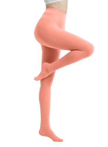 Image of 80D Semi Opaque Tights for Women Stretchable High Waist Womens Stockings Soft Pantyhose with 20+ Colors