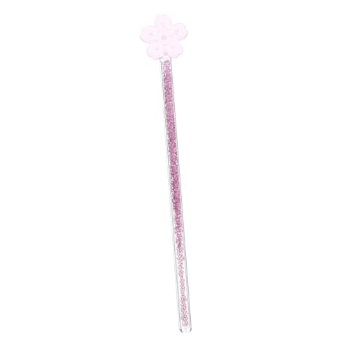 GRIRIW Long Handle Drink Stirrers Flower Design Glass Stir Stick for Coffee Juice Random Style