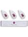 Derma Roller Replacement Heads 0.25mm Microneedle Rollers For Face and Body 600 Titanium Needles .25mm Micro Needle Length Dermaroller Heads With Protective Covers (3 Pack Replacement heads Only)