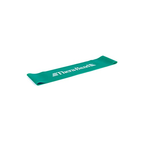 TheraBand Übungsband Loop - 7 6 cm x 30 5 cm (B x L) Ø 20 cm Grün | Schwer OneSize