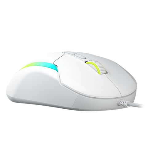 Kone II: Mouse da gaming RGB cablato ed ergonomico, Sensore ottico da 26K DPI, ciclo di vita degli switch ottici di 100 milioni di clic, 23 input personalizzabili: Bianco artico - Mouse gaming - Immagine 2