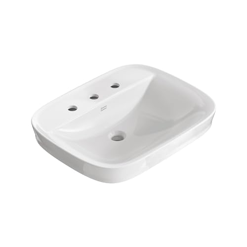 American Standard 1642008.020 Aspirations 8-Inch Above Counter Bathroom Sink, White