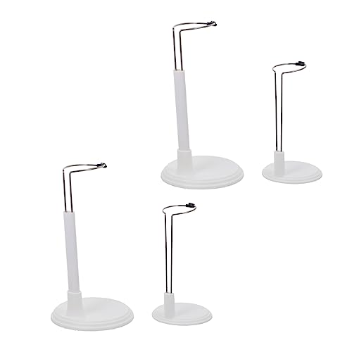 OFFSCH Doll Stand Adjustable Base 4pcs Doll Display Rack Toy Model Bracket Figurine Support Frame