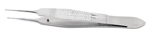 2 Pcs Castroviejo Forceps 4" Suture Tying Surgical 0.3Mm & 0.5Mm 1X2 Premium Instruments #TOP4