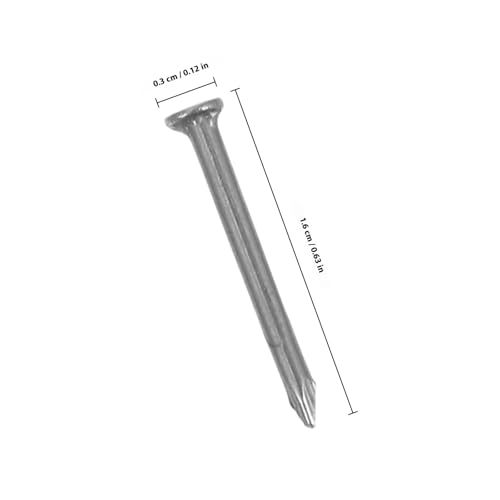 YARNOW 2000 Clavos de Acero Inoxidable para Cemento y Madera con Punta Recta miniatura 2