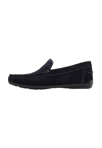 Geox Homme U Siron Moccasin, Bleu Marine, 44 EU