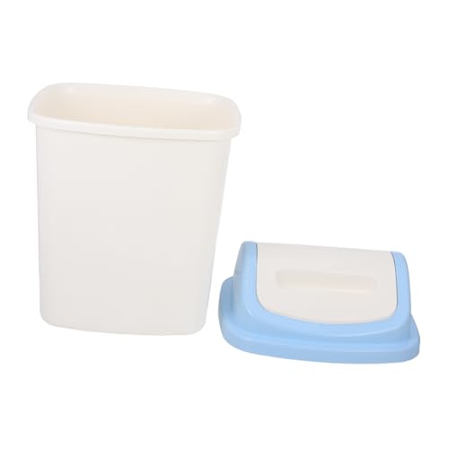 Caneca de basura para baño y cocina con tapa abatible