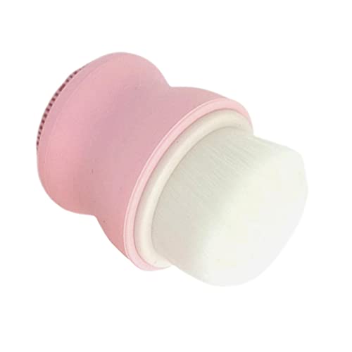 Colcolo Cepillo de limpieza facial de, suaves y herramientas de almohadilla de silicona exfoliante, Rosado