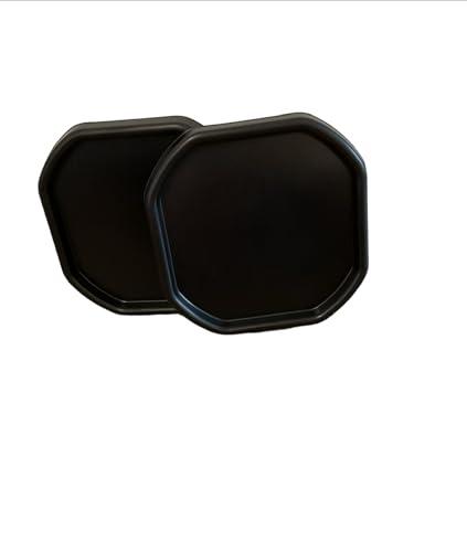 SET OF 2 ND HOME ESSENTIALS Small Plastic Builders Building Material Mixing Tray Spot Messy Activities Tuff Tray for Cement Mortar Sand Plastering (70 x 70 cm) (Black)
