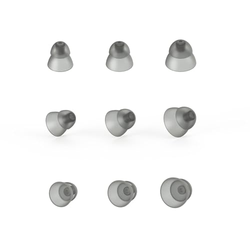 Resound Compatible Hearing Aid Domes Smoky Power Dome Ear Tips Replacement(Trial Pack 9Pcs)
