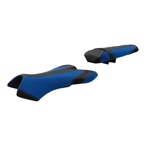 Selle de passager et pilote pour YZF R1, rénovation de siège de moto confort noir bleu 2004-2006