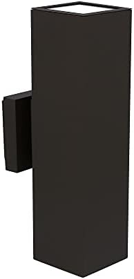 Modern Outdoor Light for Home Exterior | Aluminum Wall Sconce | Weather Resistant for Outside of House, Porch, Garage, or Patio | Wet Rated, Black, 15 x 4.375 inches