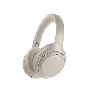 Sony WH-1000XM4 Wireless Premium Noise Canceling Overhead Headphones with Mic for Phone-Call and Alexa Voice Control, Silver WH1000XM4