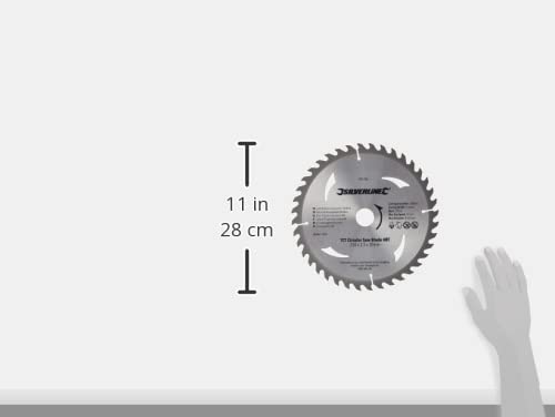 Silverline 991704 Hartmetall-Kreissägeblätter mit 40 und 60 Zähnen, 2er-Pckg 250 x 30, Reduzierstücke: 25, 20 u. 16 mm - 4