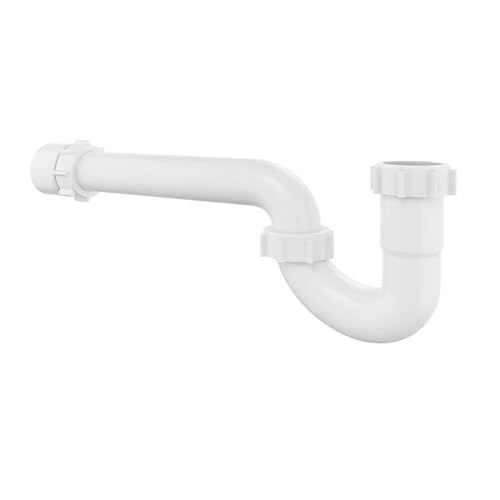 PROFLO PFPTP100 1-1/4\" x 1-1/2\" Plastic Slip-Joint P-Trap with PVC Marvel Connector - Black