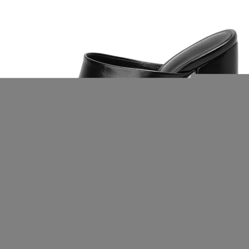 Women's Fashion Platform Chunky Block High Heels Sandals Peep Toe Slip On Mules Dressy Heeled Sandal2