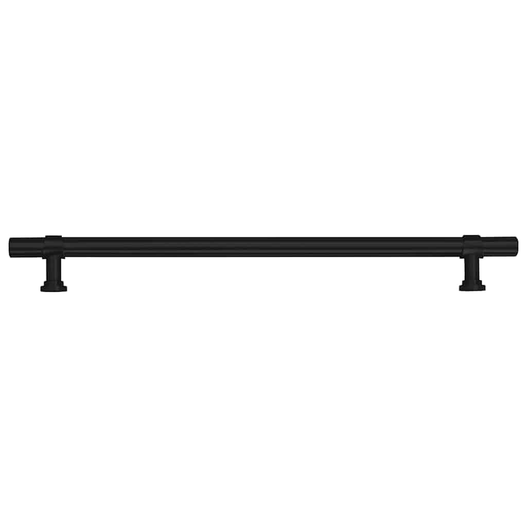 Tiradores para muebles (5 unidades, acero inoxidable, 224 mm de distancia entre orificios, para cocina, baño, salón, pasillo, perchero, persiana duradera con recubrimiento en polvo)