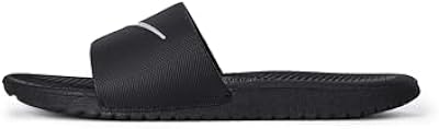 Nike Little/Big Kid's Kawa Slides - Black/White, Size 4Y