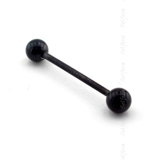 28 Mm Siyah Vücut Piercing, P357