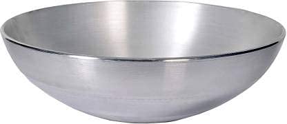 Image of Aluminium Kadai /Frying Pan for Cooking (Without Handle) - 11 Inch, Silver