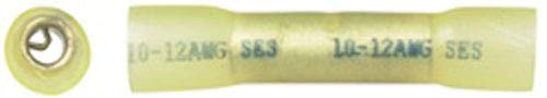 10pk Yellow Heat Shrink Butt Splice Connector 10-12 Ga