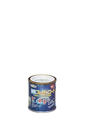 アサヒペン ペンキ 水性スーパーコート 水性多用途 ブルーグレー 1/12L